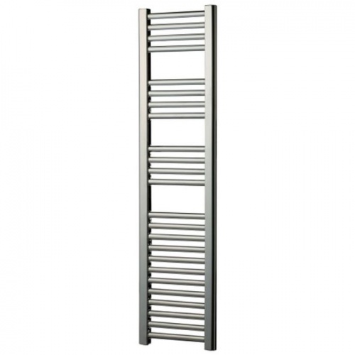 Slimline chrome heated towel rail 1200 x 300